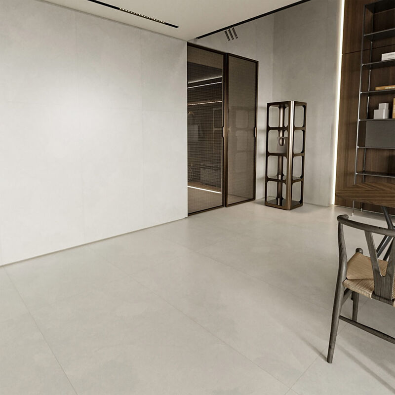 PORCELANATO ESMALTADO KHAMOS CEMENT LIGHT GREY MATE 80X80 CM