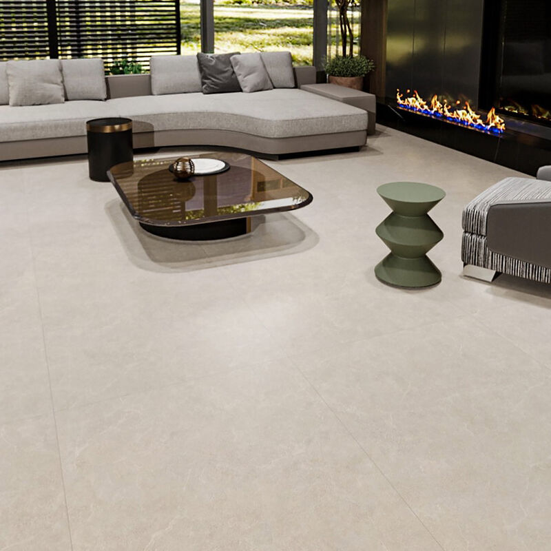 PORCELANATO ESMALTADO KHAMOS CEMENT TAUPE MATE 80X80 CM
