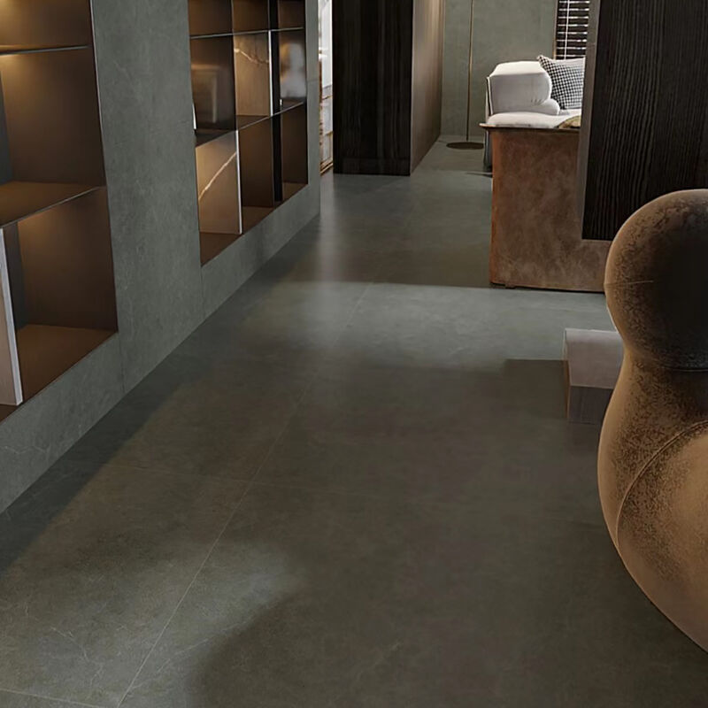 PORCELANATO ESMALTADO KHAMOS CEMENT NERO MATE 80X80 CM