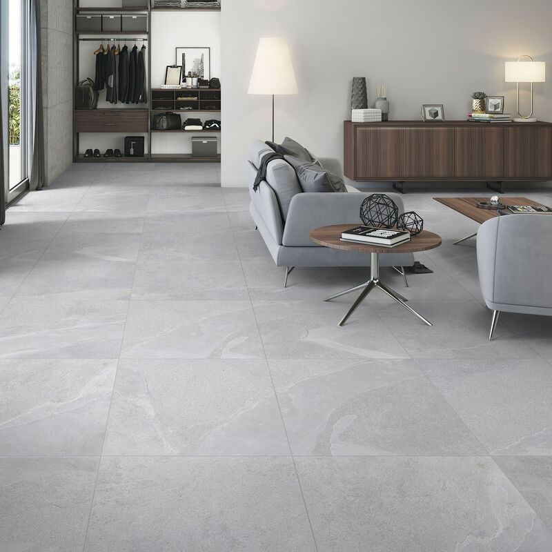GRES PORCELÁNICO ESMALTADO FLAGSTONE SILVER MATE 60X60 CM