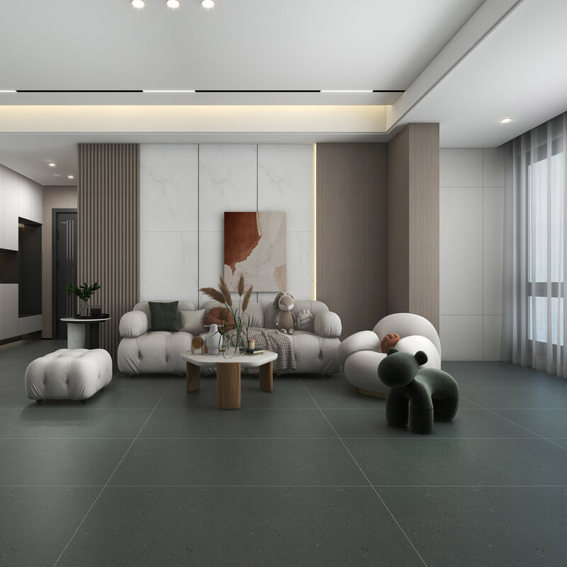 PORCELANATO ESMALTADO OVERCROME GREY RÚSTICO 60X120 CM