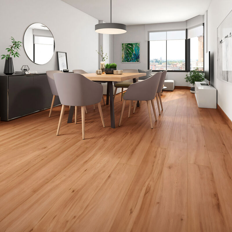 PORCELANATO ESMALTADO MILENA CEREZO MATE 20X80 CM