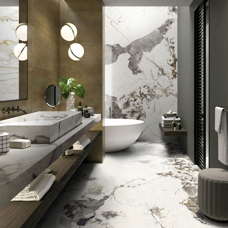 KLIPEN PORCELANATO ESMALTADO LUXOR WHITE MATE 120X270 CM