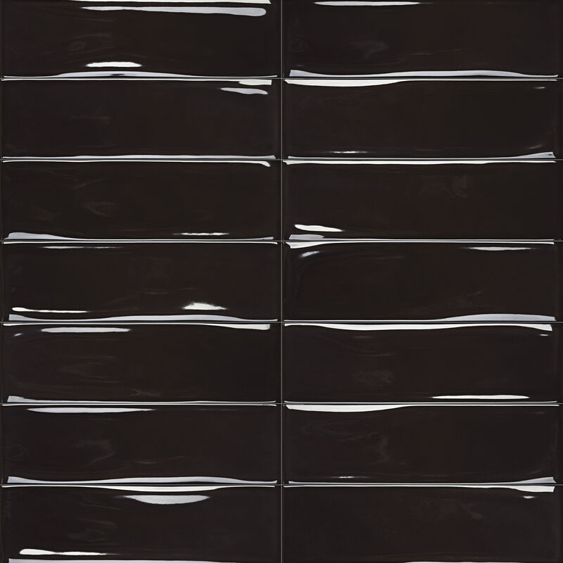 CERÁMICO ESMALTADO VIVANT NOIR BRILLO 6.98X24.54 CM