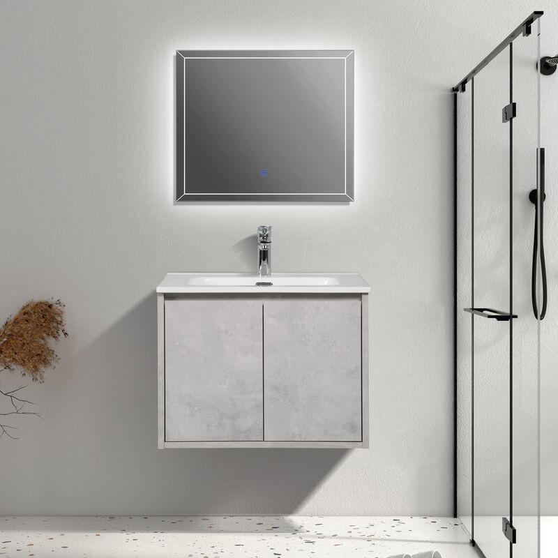MUEBLE CON LAVATORIO SUSPENDIDO ALLEN WHITE 60.5X46.5X45 CM