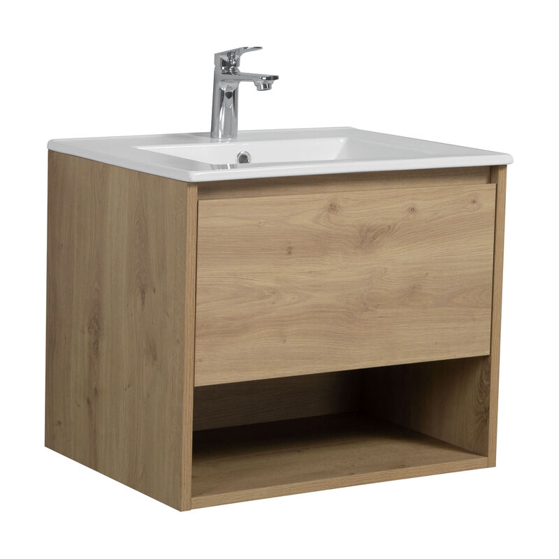 KLIPEN MUEBLE CON LAVATORIO SUSPENDIDO BEYA OAK 60.5X46.5X45 CM