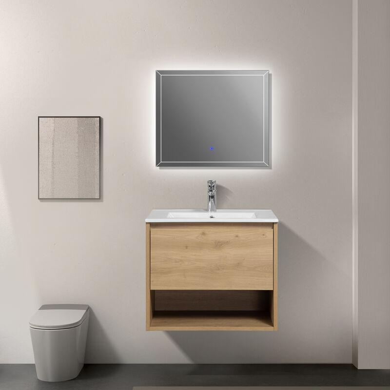 KLIPEN MUEBLE CON LAVATORIO SUSPENDIDO BEYA OAK 60.5X46.5X45 CM