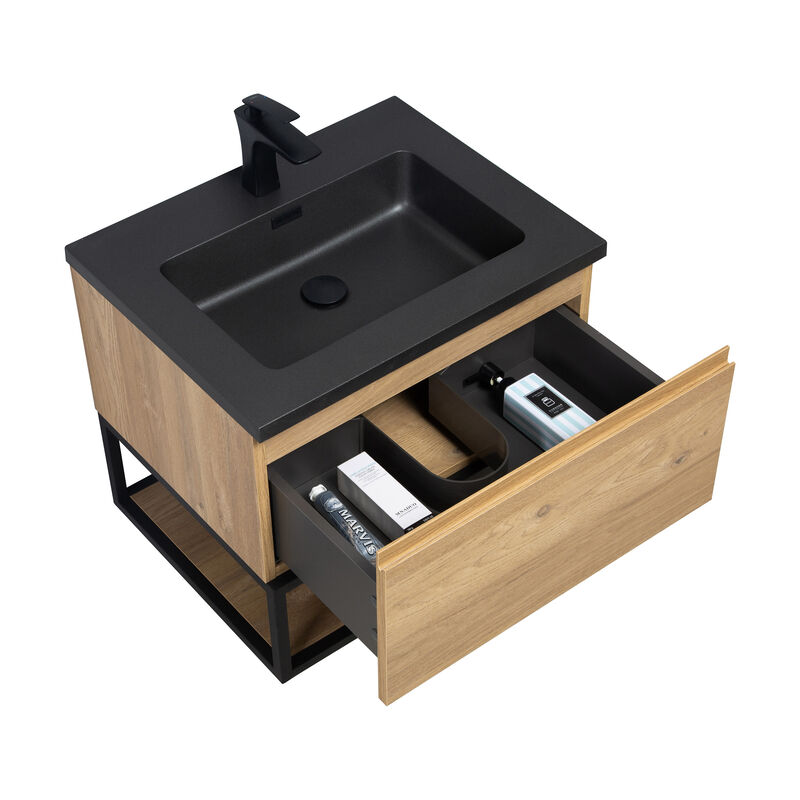 KLIPEN MUEBLE CON LAVATORIO SUSPENDIDO TORINO CAPUCCINO 60X48X45 CM