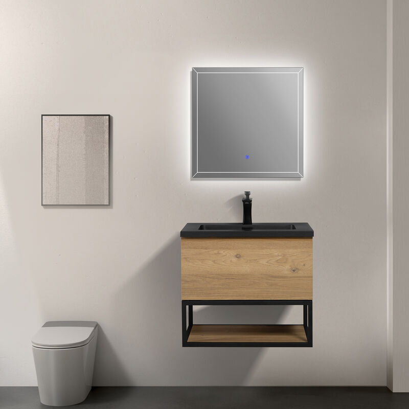 KLIPEN MUEBLE CON LAVATORIO SUSPENDIDO TORINO CAPUCCINO 60X48X45 CM