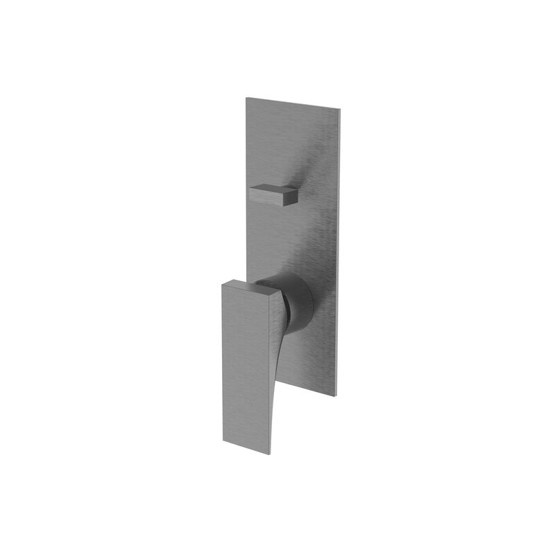 MONOMANDO MEZCLADOR DUCHA KUBIKA GUN GREY CON DESVIADOR
