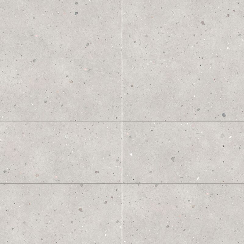 PORCELANATO ESMALTADO URBE TERRAZO GRIS MATE 60X120 CM