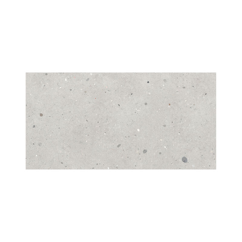 PORCELANATO ESMALTADO URBE TERRAZO GRIS MATE 60X120 CM
