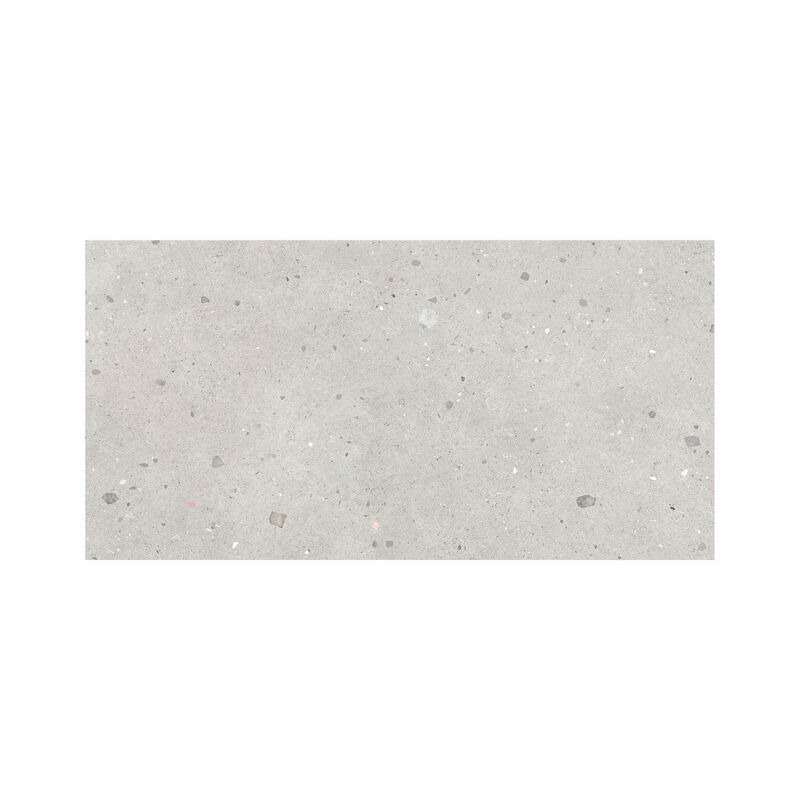 PORCELANATO ESMALTADO URBE TERRAZO GRIS MATE 60X120 CM