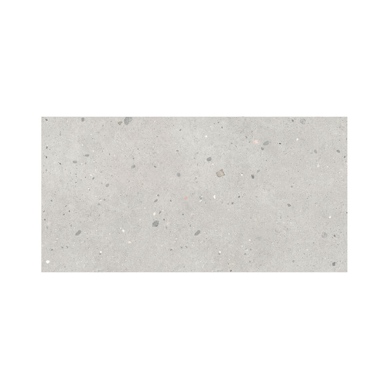 PORCELANATO ESMALTADO URBE TERRAZO GRIS MATE 60X120 CM