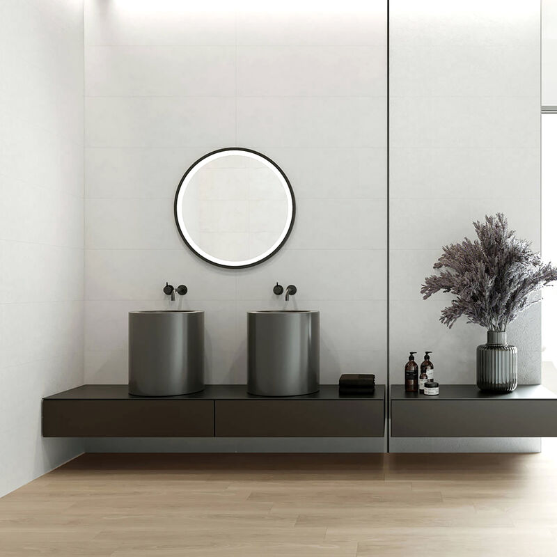 CERÁMICO ESMALTADO CANDIDUS BLANCO MATE 31X91 CM