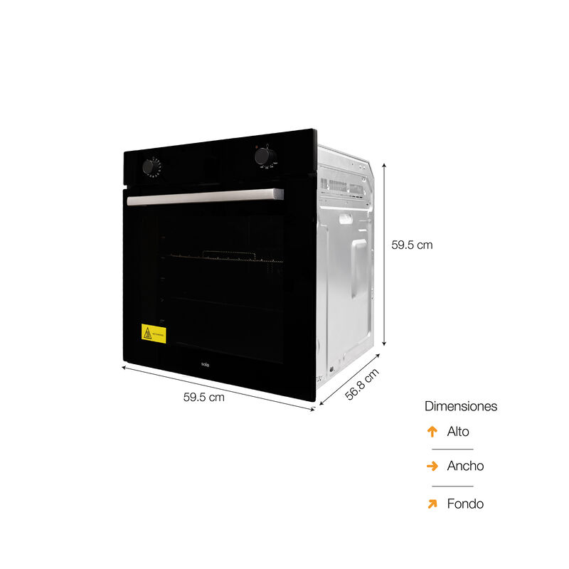 HORNO A GAS SOLHO023 60CM 59.5X57.5X59.5 CM SOLE - CHINA
