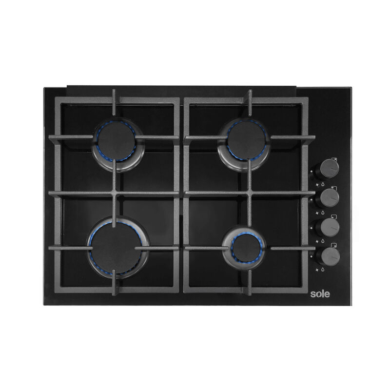 ENCIMERA A GAS SOLCO073 60 CM 4 QUEMADORES 65X45 CM