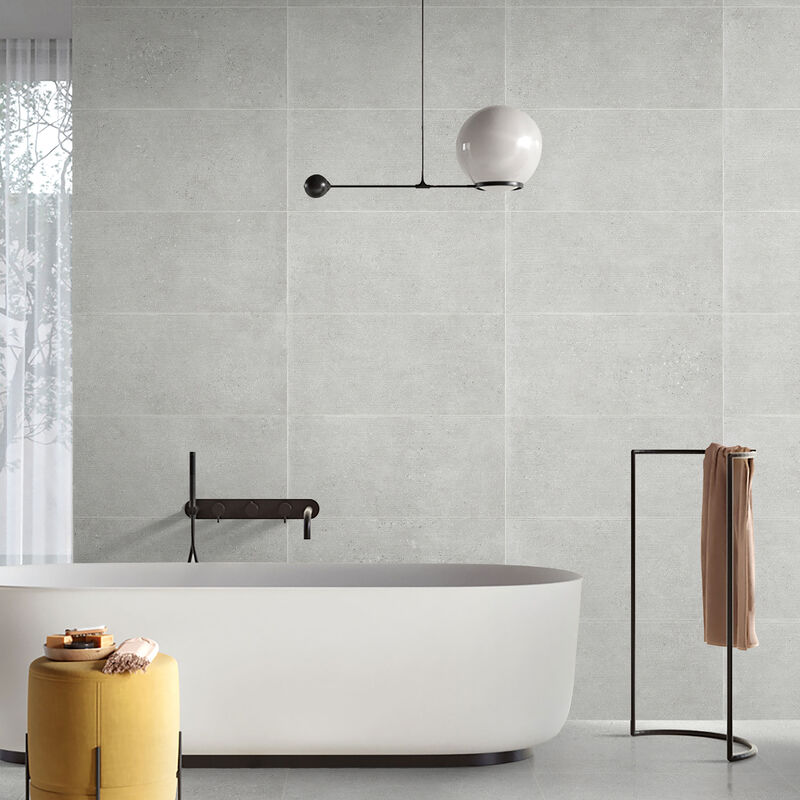 GRES PORCELÁNICO ESMALTADO ORBIT LIGHT GREY LINE MATE 30X60 CM