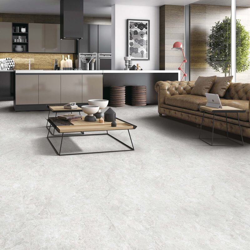 GRES PORCELÁNICO ESMALTADO FONTANA SILVER MATE 60X60 CM