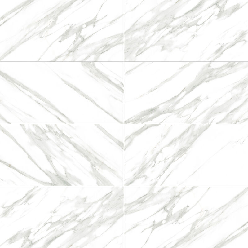 CERÁMICO ESMALTADO CARRARA WHITE BRILLO 30X60 CM