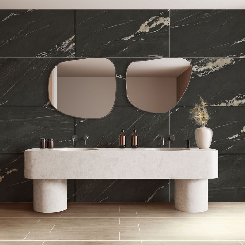 PORCELANATO ESMALTADO BRUNELLO BLACK MATE 60X120 CM