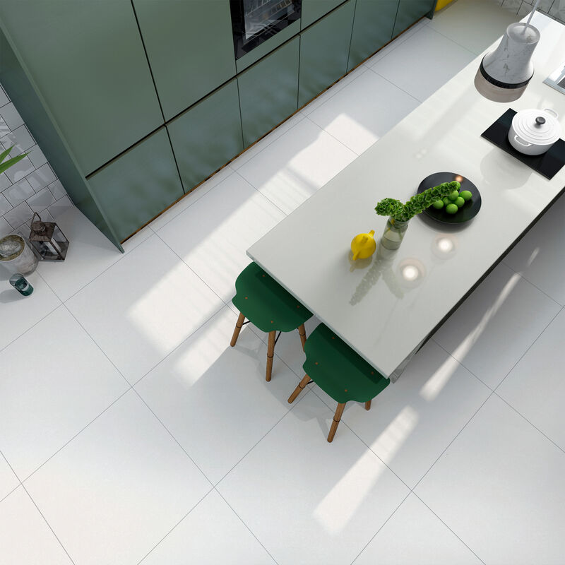 GRES PORCELÁNICO ESMALTADO KLASSIC WHITE MATE 60X60 CM