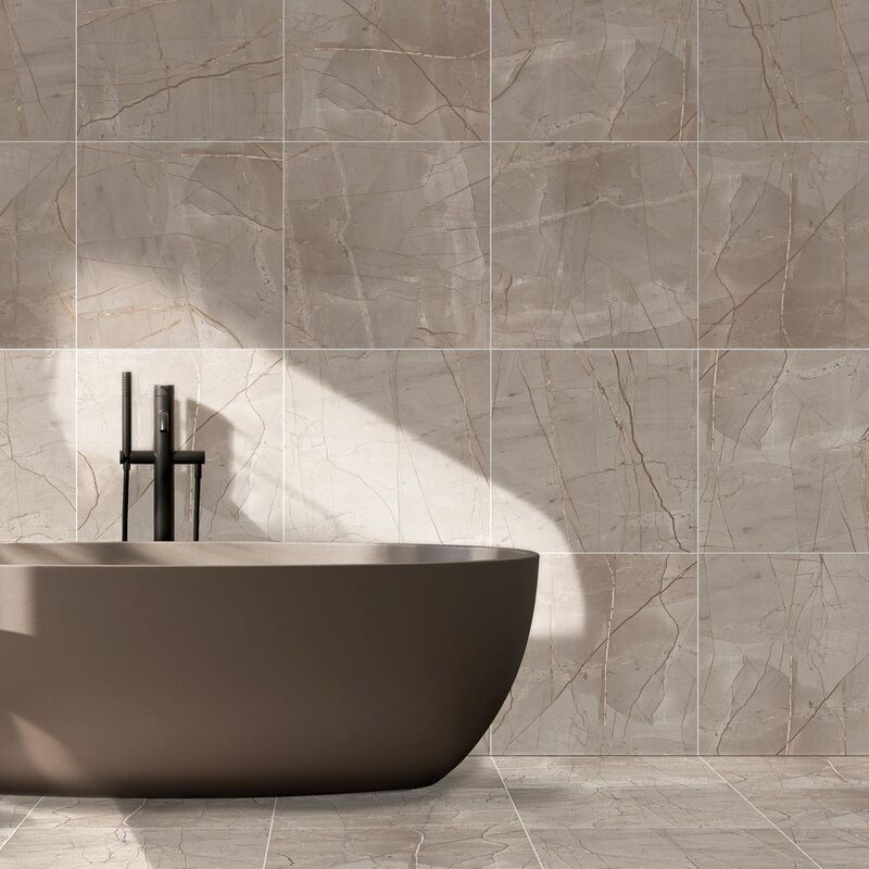 PORCELANATO ESMALTADO UNIQUE B GRIS MATE 60X60 CM