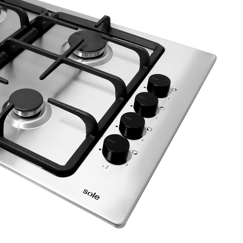 ENCIMERA A GAS SOLCO048V2 60 CM 4 QUEMADORES 65X45 CM