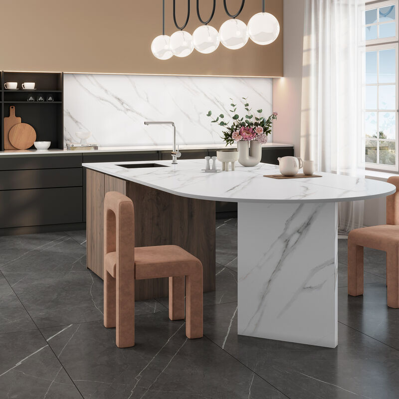 KLIPEN TABLERO THE TOP BIANCO CARRARA PULIDO 80X240 CM