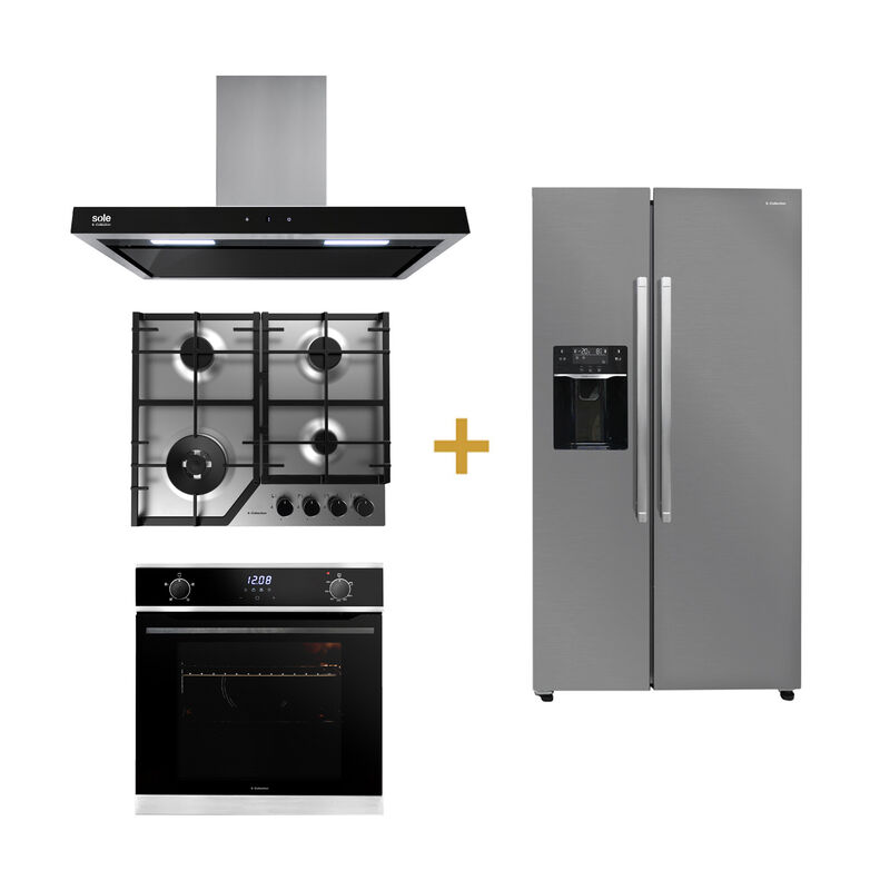 S-COLLECTION COMBO DE COCINA SOLCO063+TURE90CO+SOLHO018+SOLREF513INOX