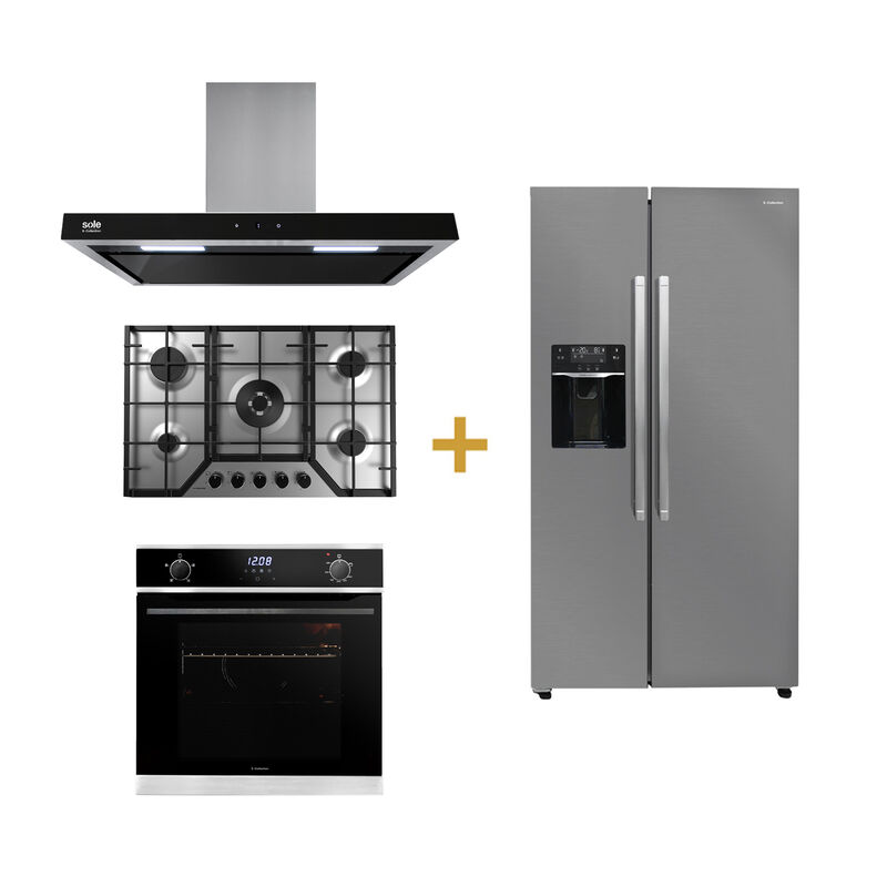 S-COLLECTION COMBO DE COCINA SOLCO064+TURE90CO+SOLHO018+SOLREF513INOX