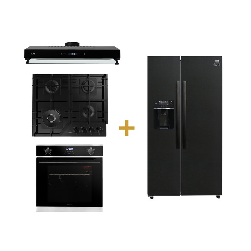 S-COLLECTION COMBO DE COCINA SOLCOC066+TURE18CO+SOLHO018+SOLREF513BLK