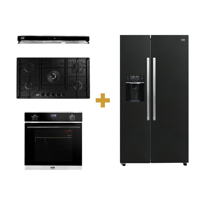 S-COLLECTION COMBO DE COCINA SOLCO067+TURE19CO+SOLHO018+SOLREF513BLKI