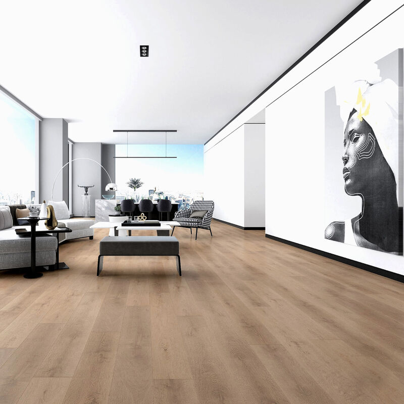 H2O FLOOR PISO POWER WOOD MICHIGAN OAK ESPESOR 8 MM FORMATO 19.5CMX128.8 CM (CA 2.26)
