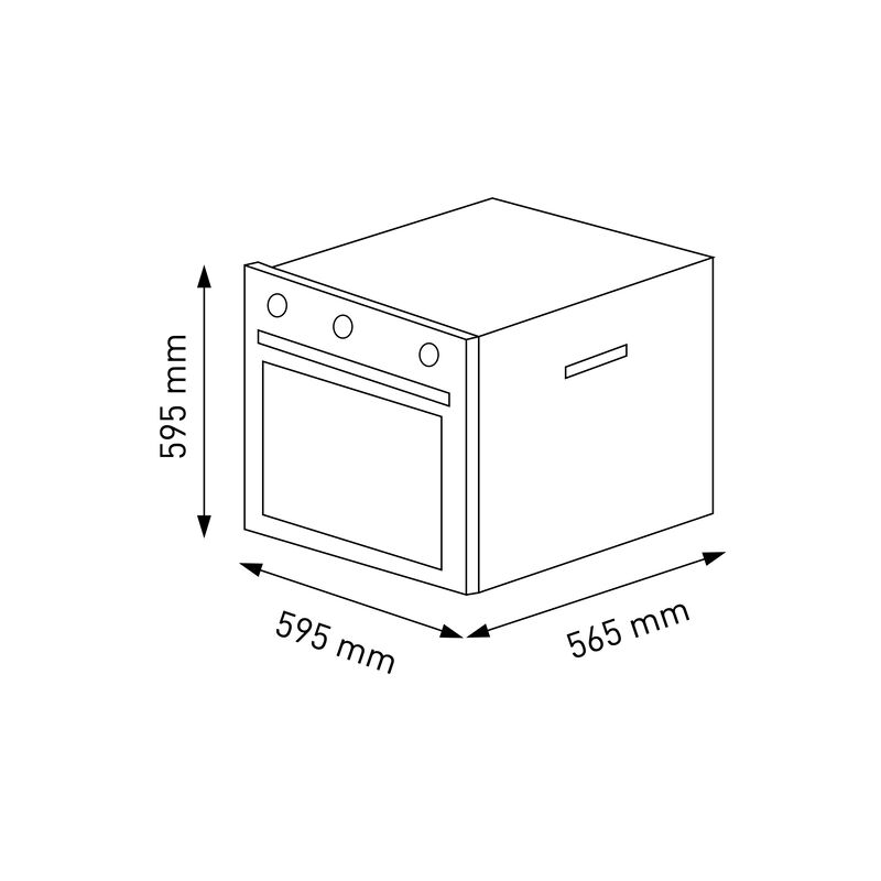 HORNO ELÉCTRICO SOLHO013V3 60cm 59.5x50.0x59.5 cm