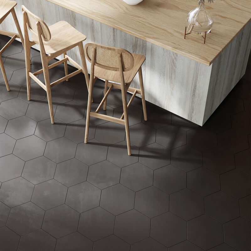 PORCELANATO ESMALTADO BENTO BLACK MATE 23.2X26.70 CM