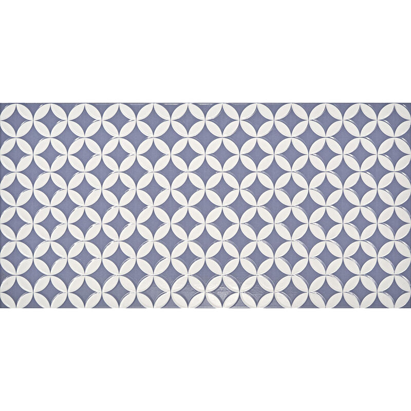 CERÁMICO ESMALTADO MANDALA BLU BRILLO 30.10X60.50 CM