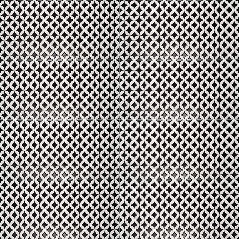 CERÁMICO ESMALTADO MANDALA NERO BRILLO 30.10X60.50 CM