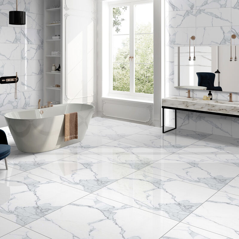 PORCELANATO ESMALTADO BLAZY STATUARIO PULIDO 60X60 CM