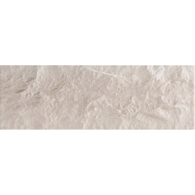 PORCELANATO ESMALTADO ANDES WHITE RÚSTICO 15X45 CM