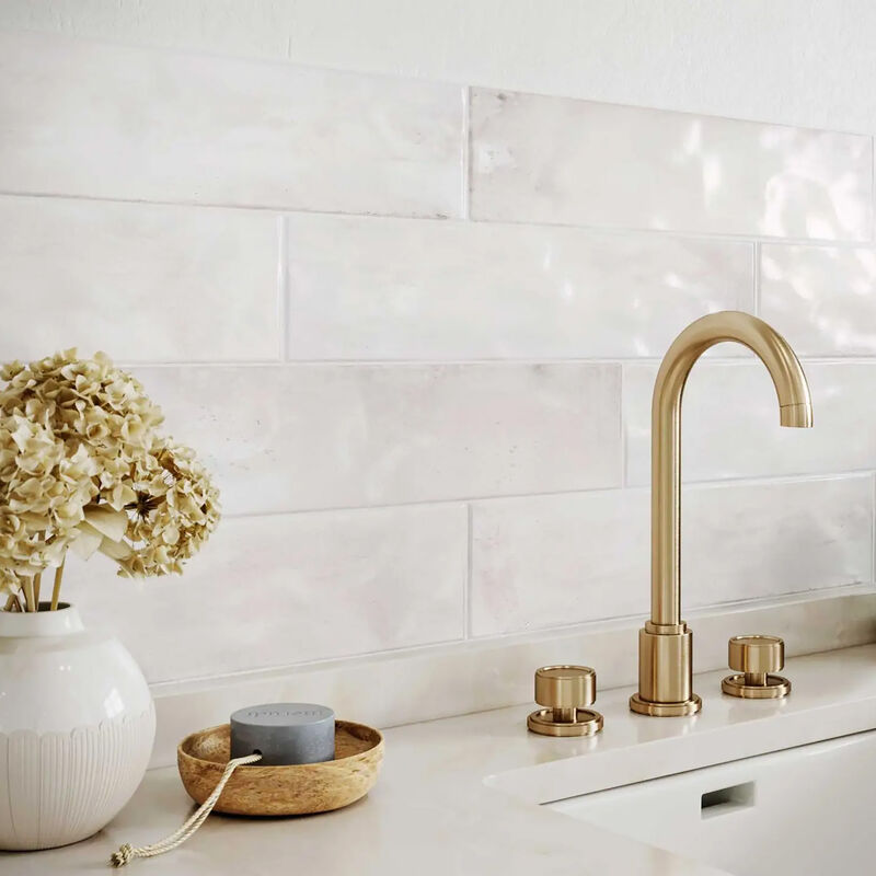 PORCELANATO ESMALTADO ZILIJ WHITE BRILLO 15X45 CM