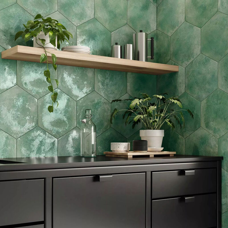 PORCELANATO ESMALTADO CRAFT JUNGLE BRILLO 28.5X33 CM