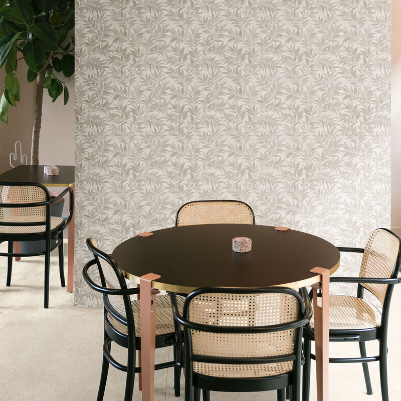 CERÁMICO ESMALTADO LIMESTONE SAND DECORO AGRIFOLIO MATE 40X120 CM