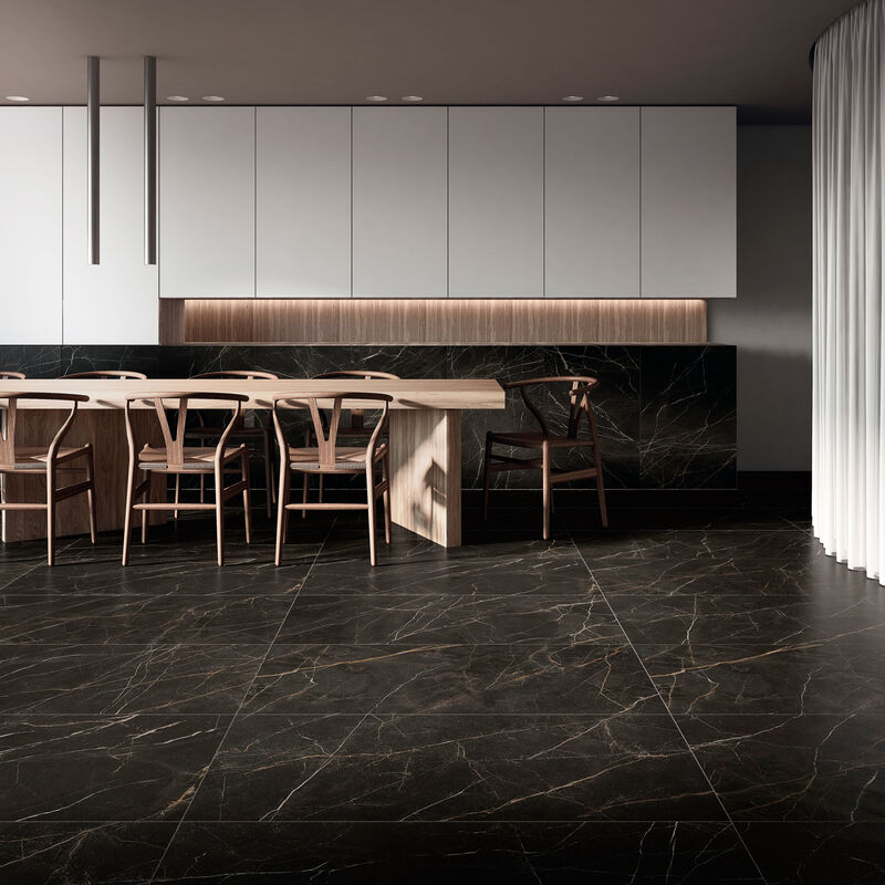 PORCELANATO NO ESMALTADO LAURENT NEGRO ANTICATTO MATE 60X120 CM