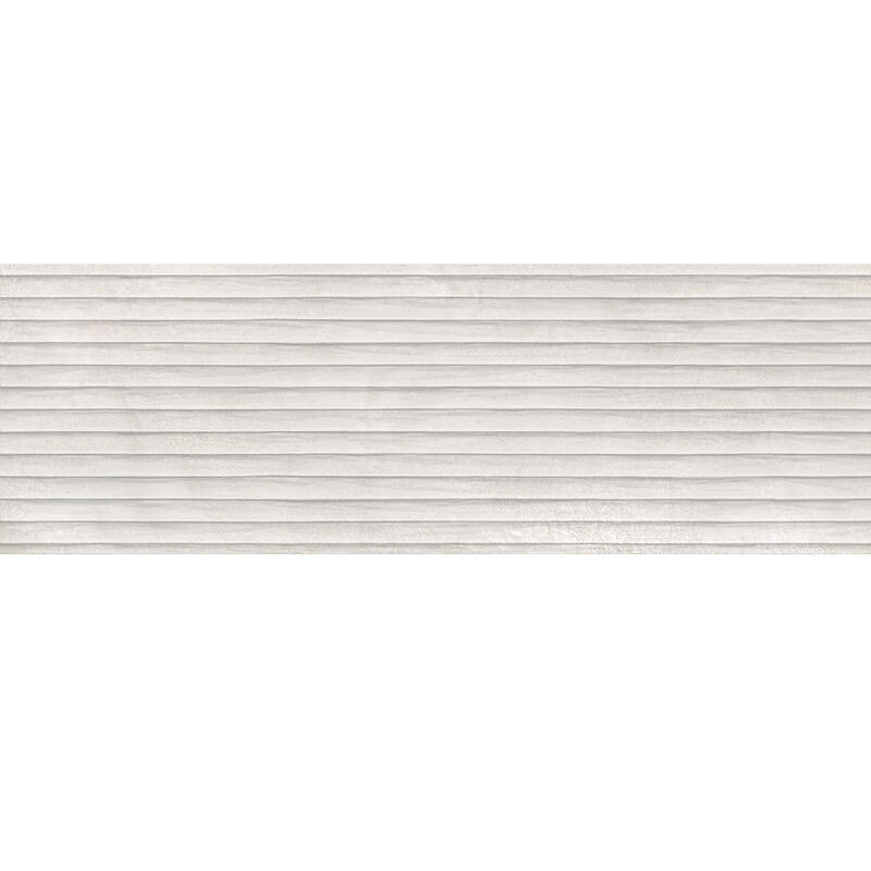 CERÁMICO ESMALTADO METALLO METRIC BLANCO MATE 29.8X89.80 CM