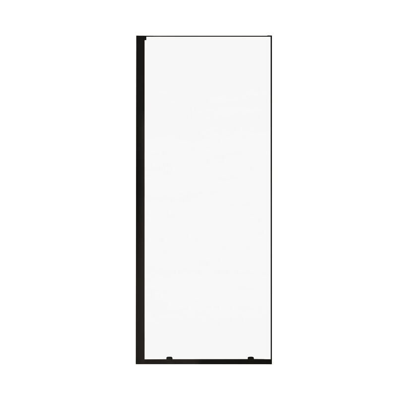 MAMPARA PARA DUCHA FIJA MINIMAL NEGRO MATE 100X198CM 8MM