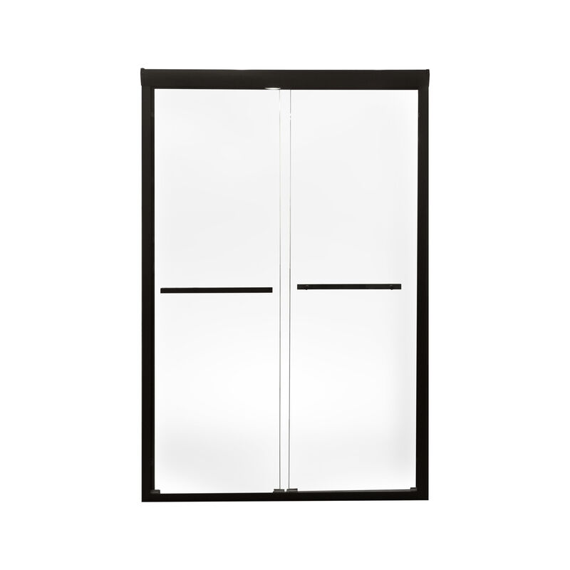 KLIPEN MAMPARA PARA DUCHA CORREDERA TWIN NEGRO MATE 130X198CM 8MM