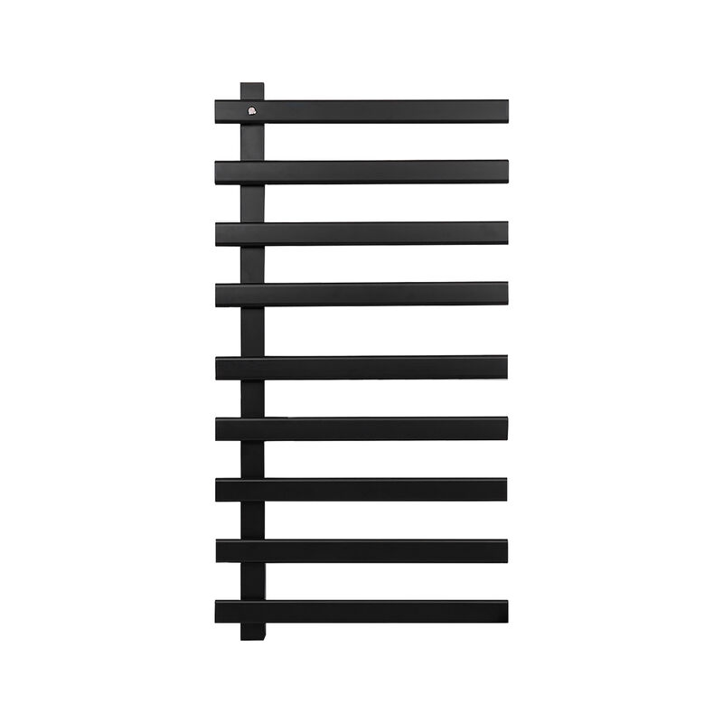 TOALLERO ELÉCTRICO MONARCA 48X92 CM NEGRO MATE 135W 220V