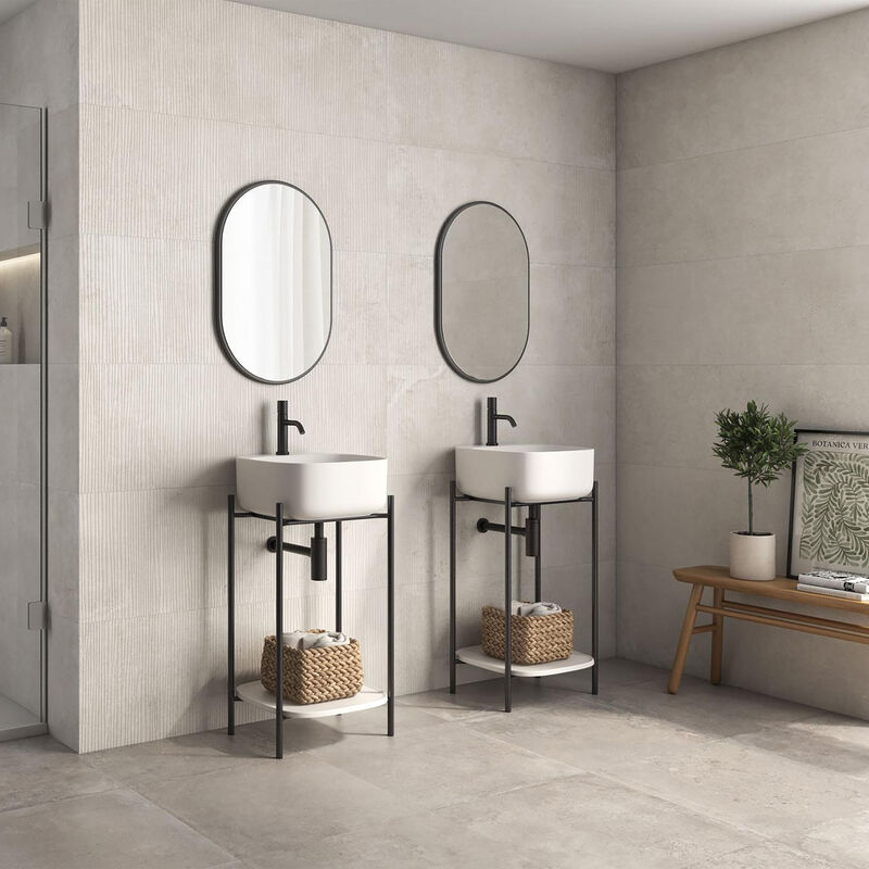 PORCELANATO ESMALTADO MIDWAY BONE MATE 60X120 CM