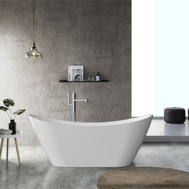 KLIPEN TINA FREESTANDING SOLARIS BLANCA 170X78X68 CM OVALADO